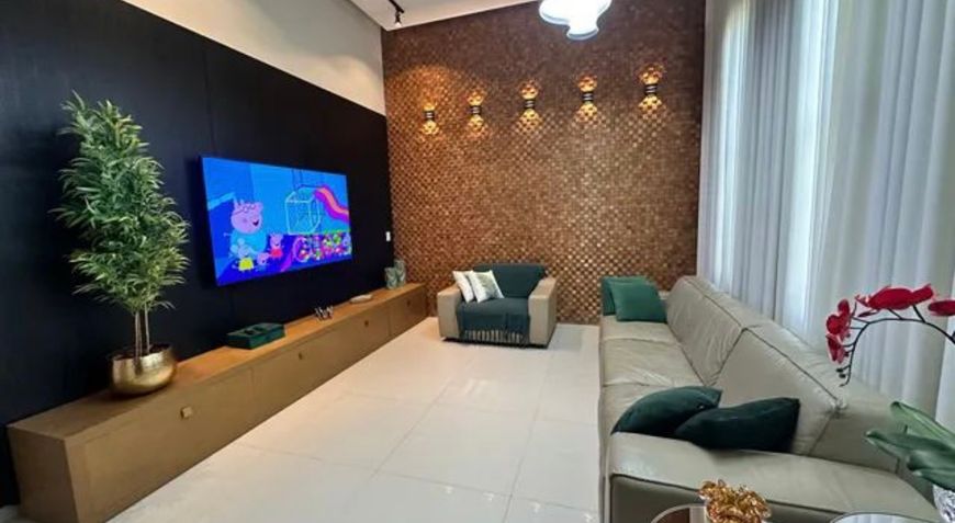 Casa de condomínio térrea para venda tem 256 metros quadrados com 4 quartos