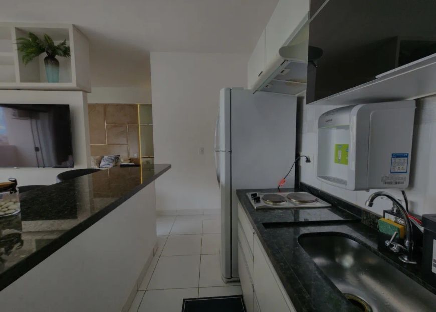 Alugo flat mobiliado e decorado 46m2 1 vaga climatizado em Setor Bueno - Goiânia - GO