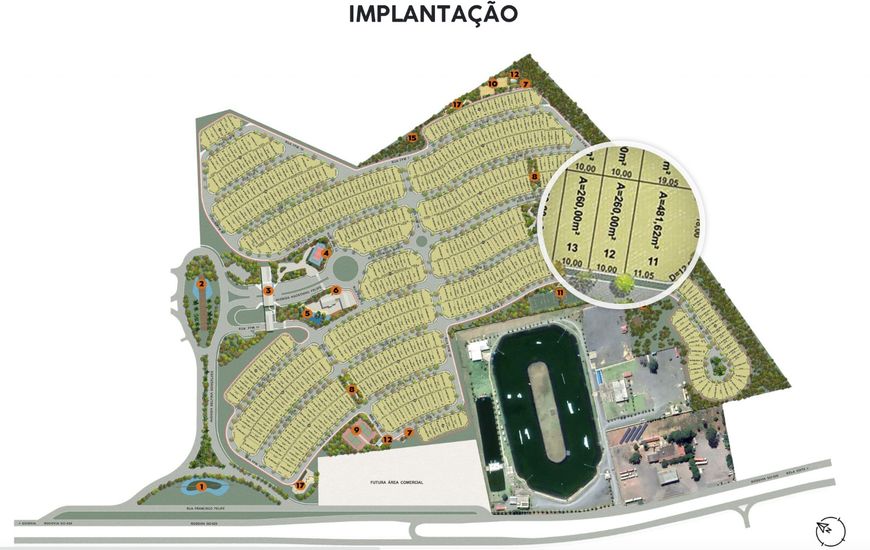 Ágio Solaris Laguna Área / Terreno à Venda, 260 por R$ 440.000 no setor Condomínio Solaris Laguna IN