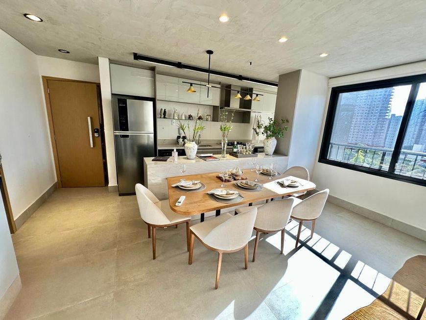 Apartamento Mobiliado 3 Suítes Porteira fechada no Bueno perto da T-23- Alive Bueno
