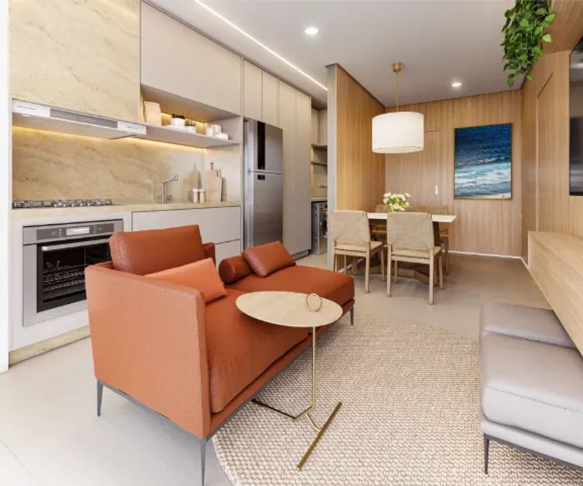 Apartamento à venda 2 Quartos 1 Suite 1 Vaga 58.13M² Setor Bueno Goiânia - GO | Cinque Terre Reside