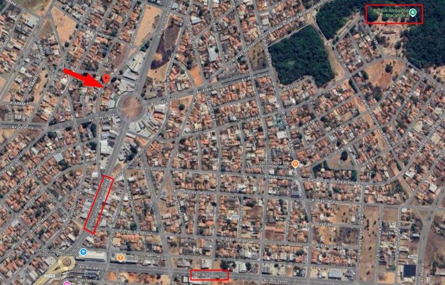 Lote a venda Jardim Presidente Goiânia, imóvel 445,93 m², 16,98m de frente.