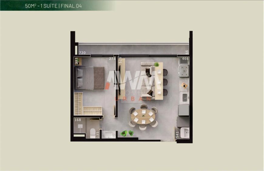 Apartamento 50 m² 1 suite, 1 vaga 565.000 Setor Pedro Ludovico, Goiânia