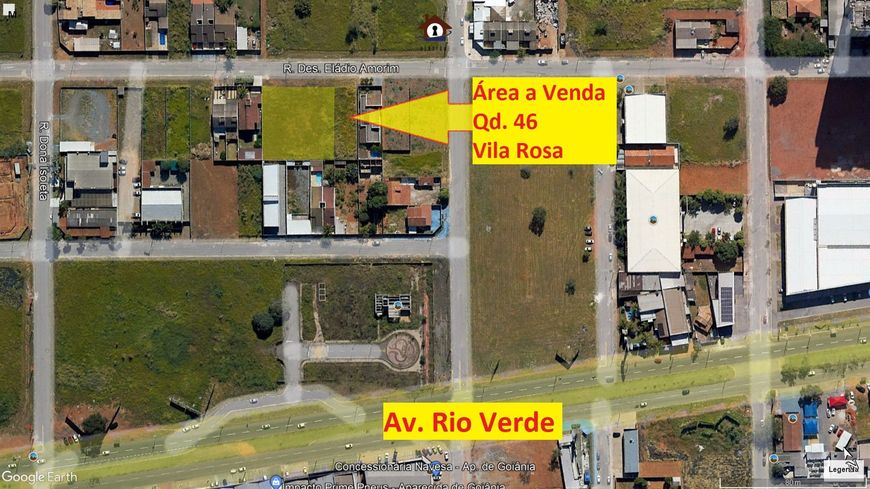 Área com gabarito; Área Adensável; Vila Rosa - Goiânia