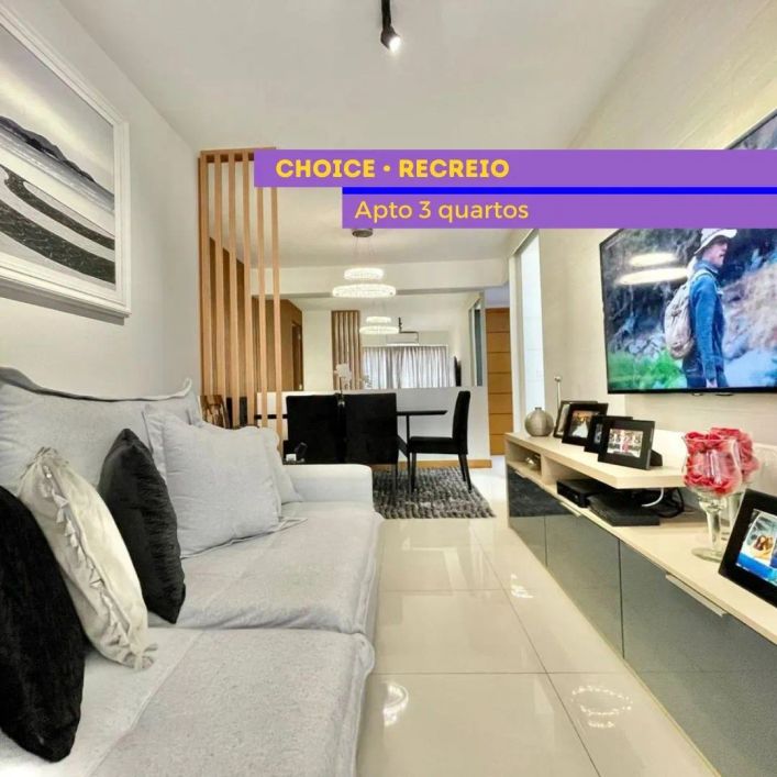 Lindíssimo Choice Recreio 3qtos lazer completo