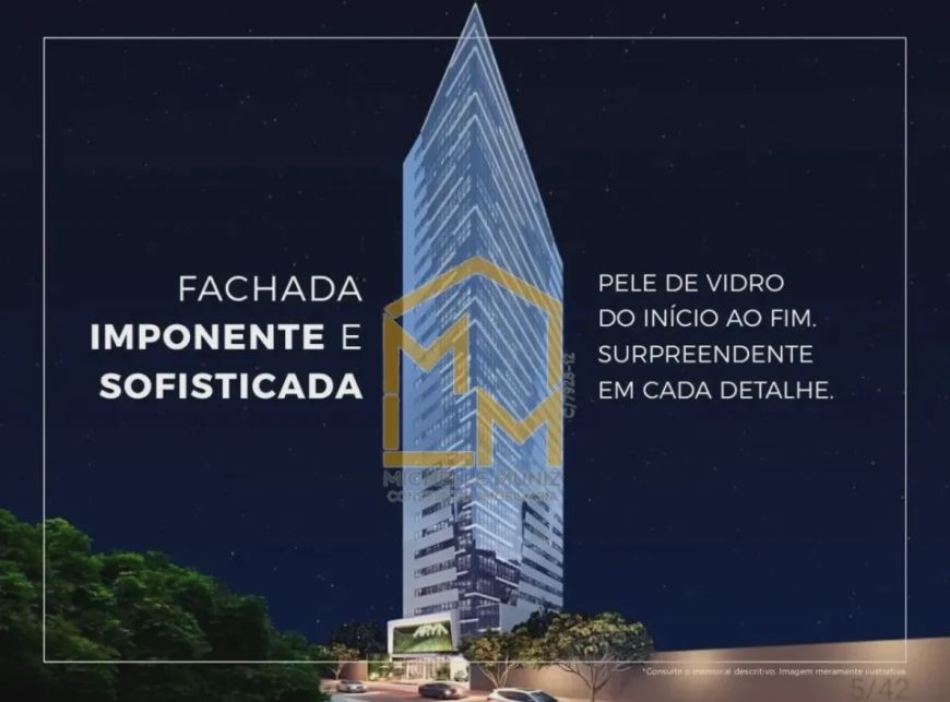 Alugo salas comerciais no Edifício Arya Tower - Salas comerciais com 26m², 52m² e 170m²
