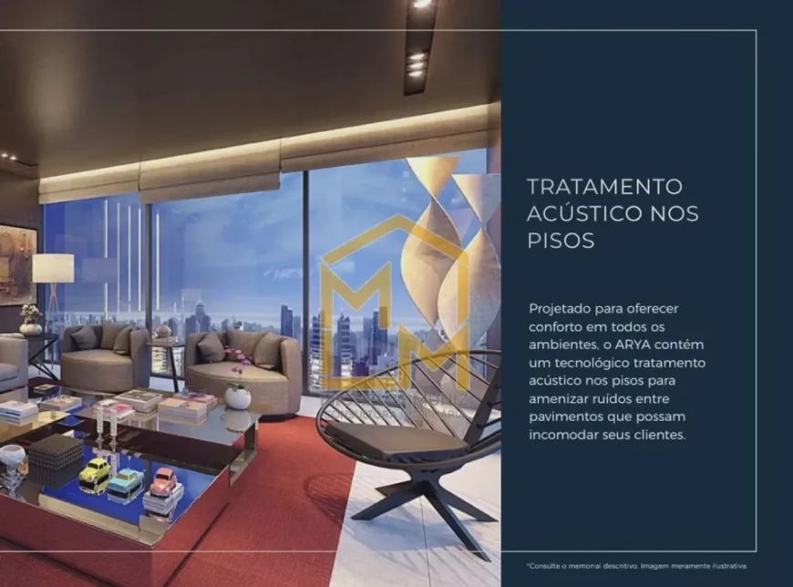 Alugo salas comerciais no Edifício Arya Tower - Salas comerciais com 26m², 52m² e 170m²