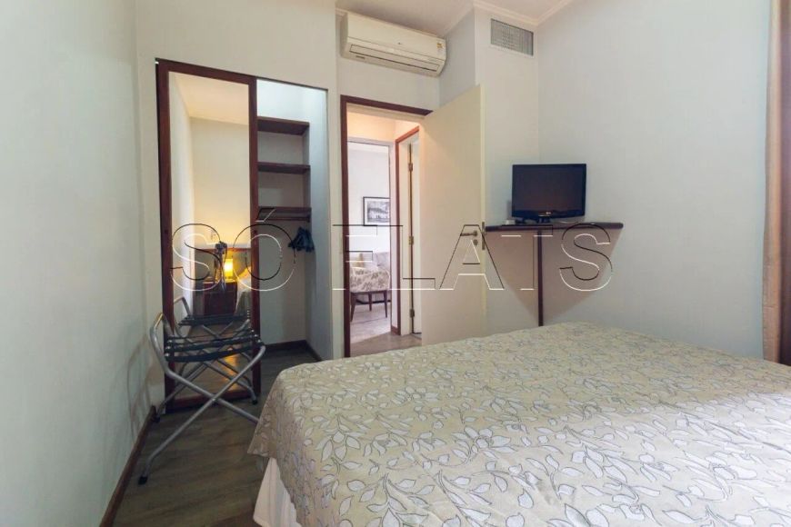 Flat Massis com 1 dormitório 42m² na rua do Shopping Center 3 para locação