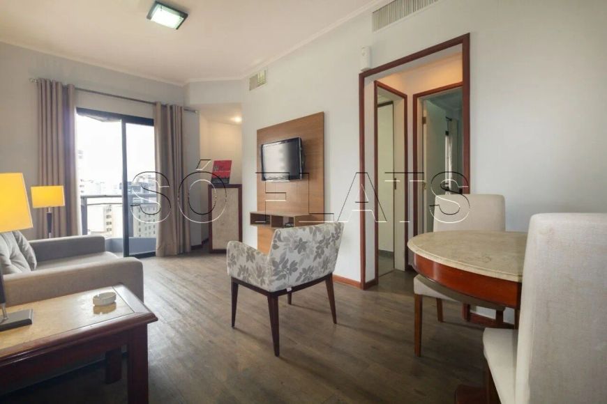Flat Massis com 1 dormitório 42m² na rua do Shopping Center 3 para locação