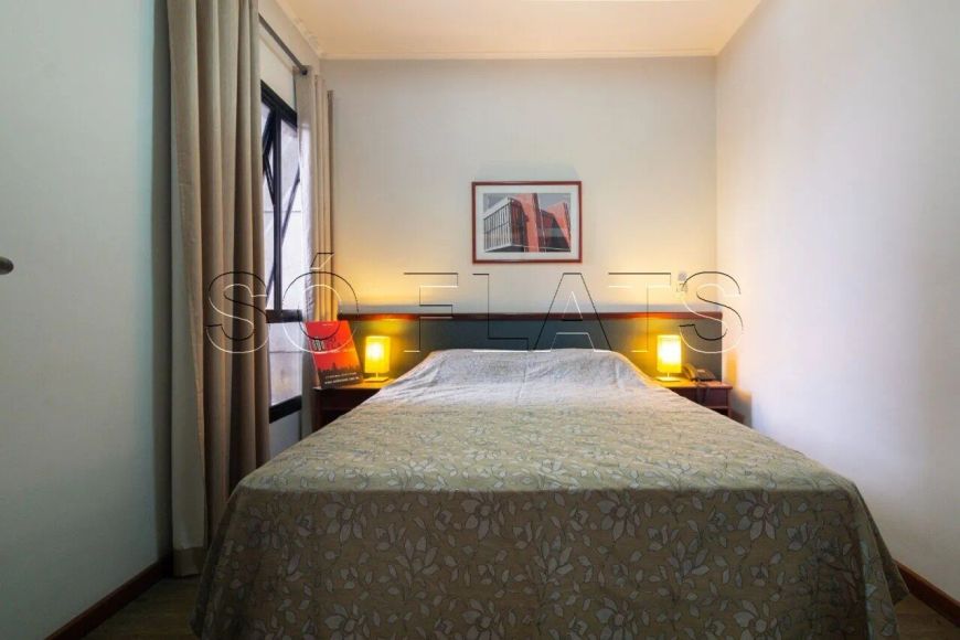 Flat Massis com 1 dormitório 42m² na rua do Shopping Center 3 para locação