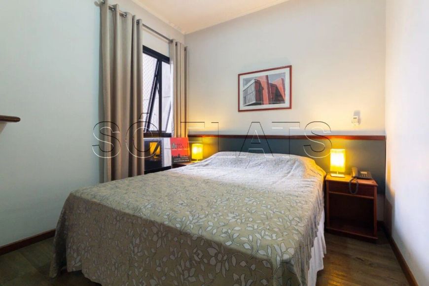Flat Massis com 1 dormitório 42m² na rua do Shopping Center 3 para locação