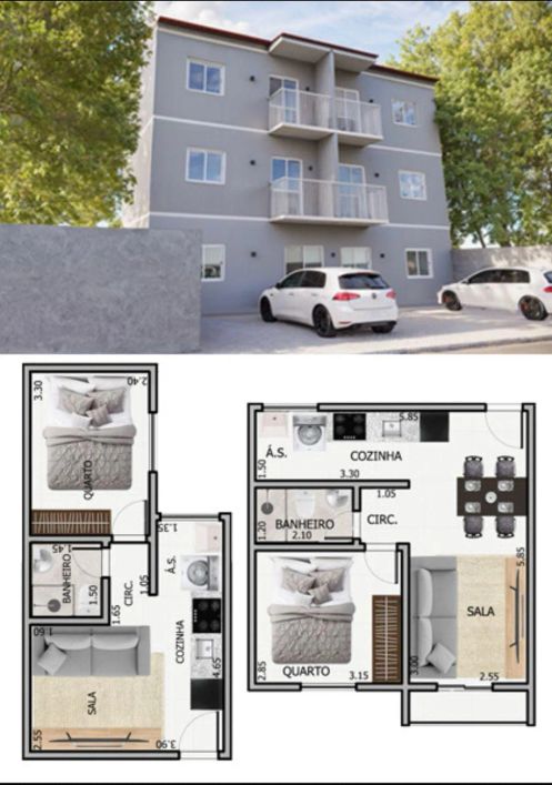Trindade 1 Quarto Garagem
