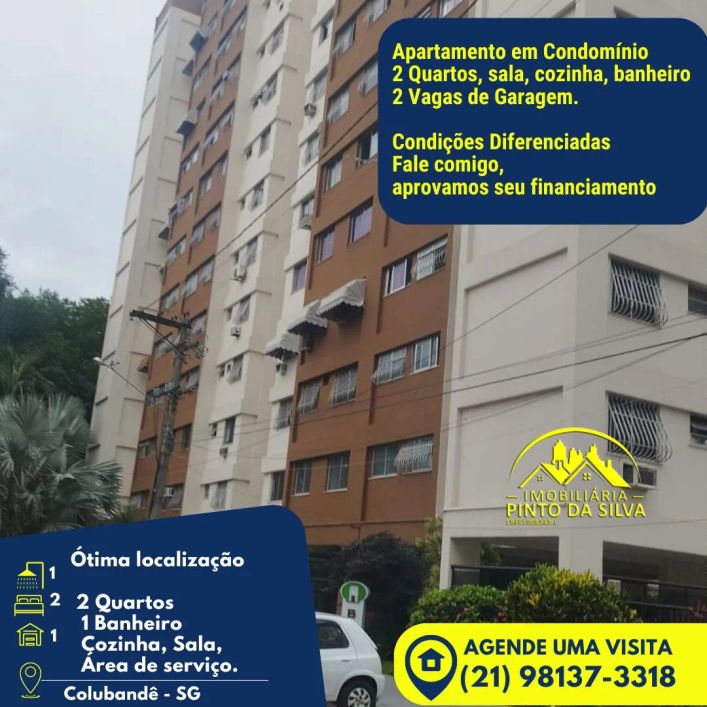 Apartamento para venda com 55 metros quadrados com 2 quartos 2 Vagas em Colubande - São Gonçalo