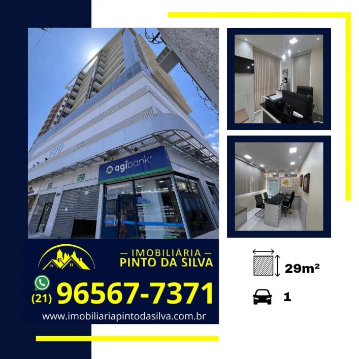 Escritório para VENDA, tem 29 m² em Antonina - São Gonçalo - RJ