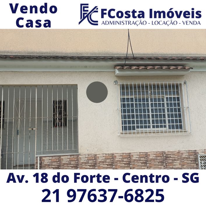 Vendo casa no Centro de São Gonçalo 3 quartos