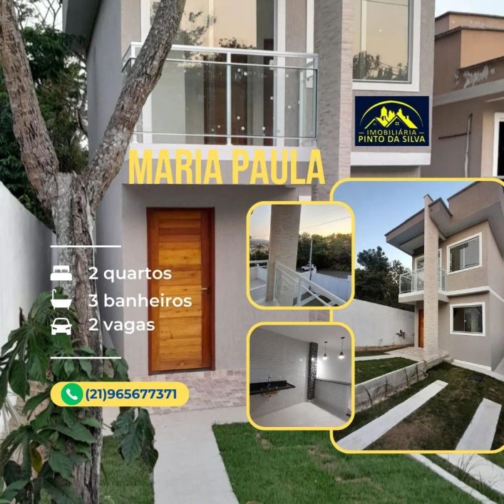 Casa para VENDA tem 76 m² com 2 quartos em Maria Paula - São Gonçalo - RJ