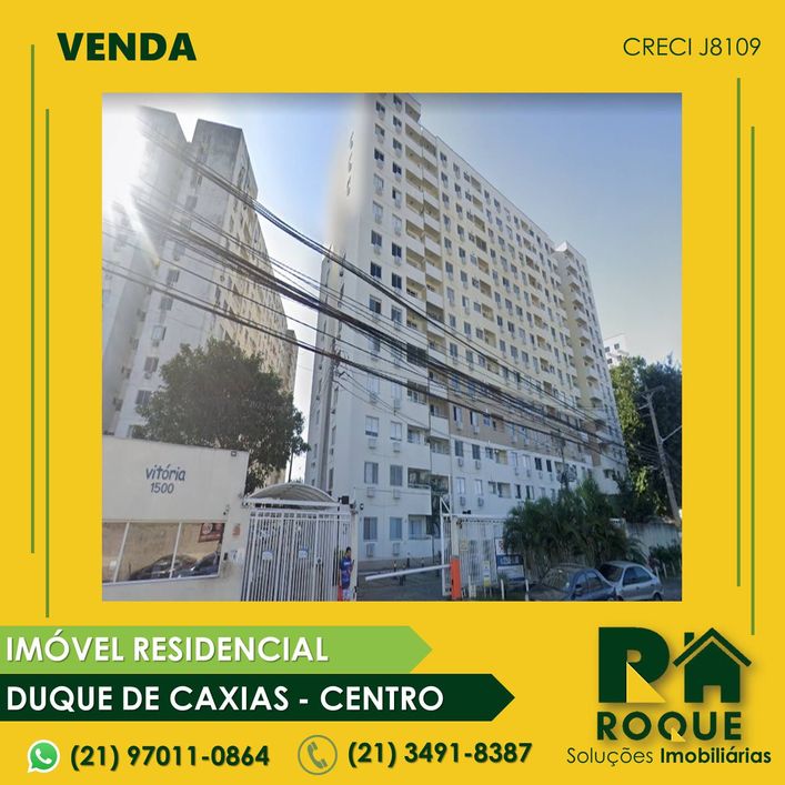Vende-se lindo apartamento de 2 quartos no Condomínio Vitória Centro - Duque de Caxias - RJ