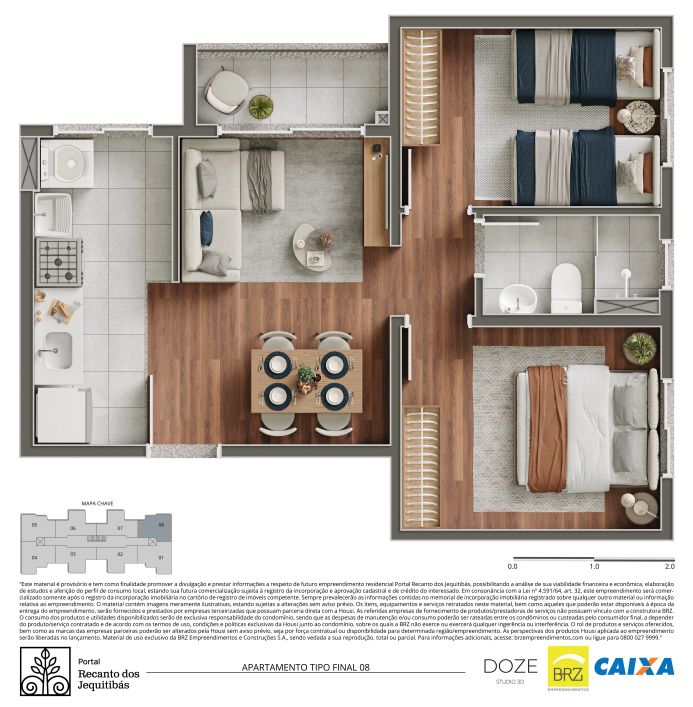 Apartamento à venda na Estrada Xerém, Amapá, Duque de Caxias - RJ