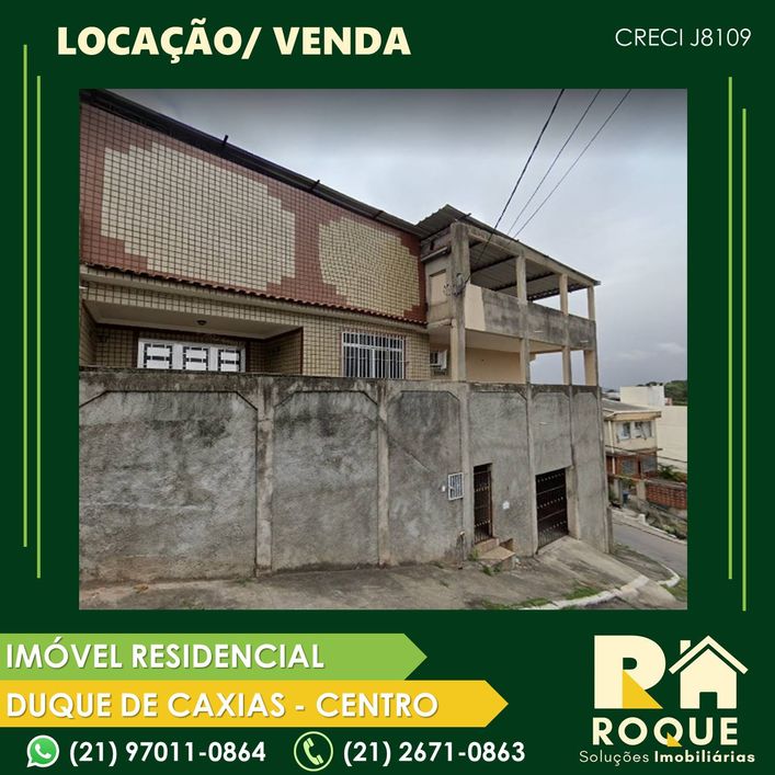 Ótima casa de 3 andares para venda no Centro de Duque de Caxias. RJ. (Vila Flávia)