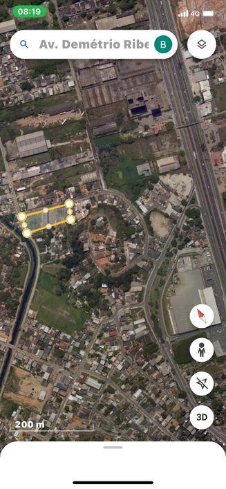 Terreno 4.500m atras da casa do Alemão sentido Rj
