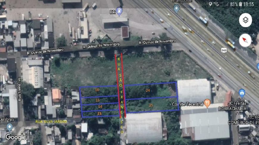 Terreno de 4800 metros quadrados no bairro Vila São Luís
