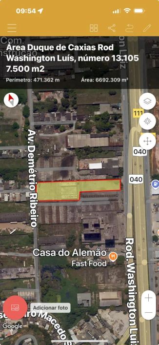 Área para venda possui 7500 metros quadrados em Vila São Luís - Duque de Caxias - RJ
