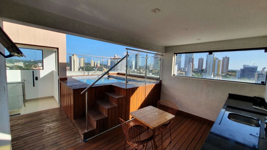 Cobertura mobiliada em Ponta Negra, 80m², com área de lazer Privativo