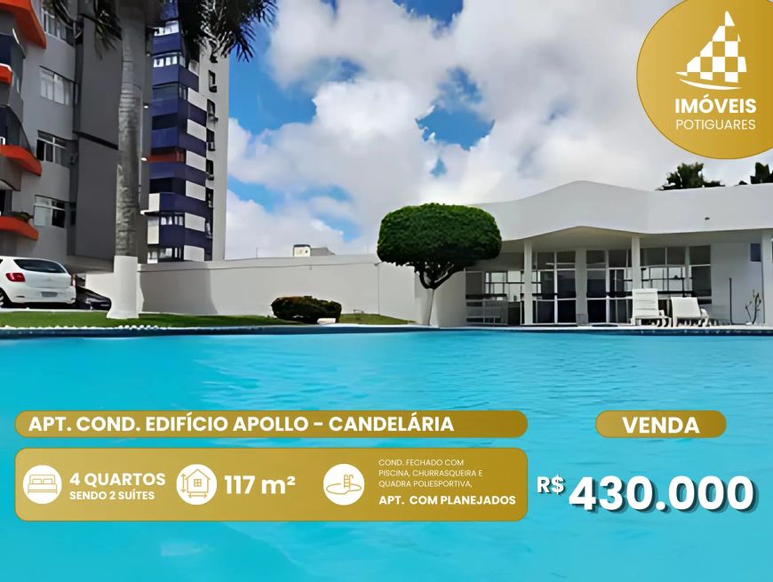 Imóvel para venda possui 117 metros quadrados com 4 quartos em Candelária - Natal - RN