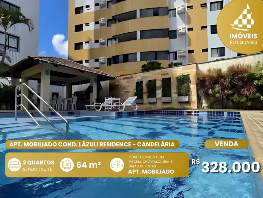 Imóvel para venda com 64 metros quadrados com 2 quartos em Candelária - Natal - RN