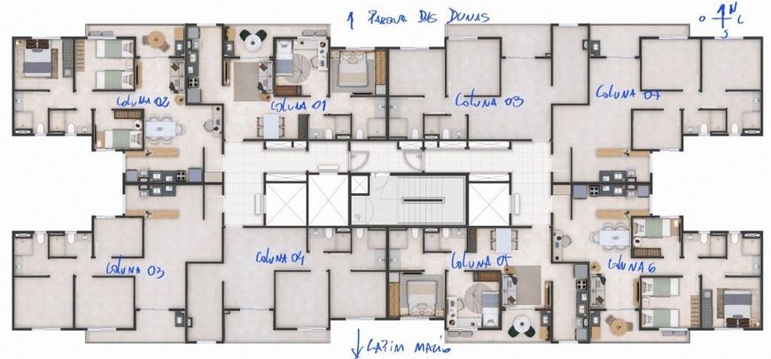 Lançamento - Mood Parque das dunas, apartamento em Capim Macio, com 3 quartos.