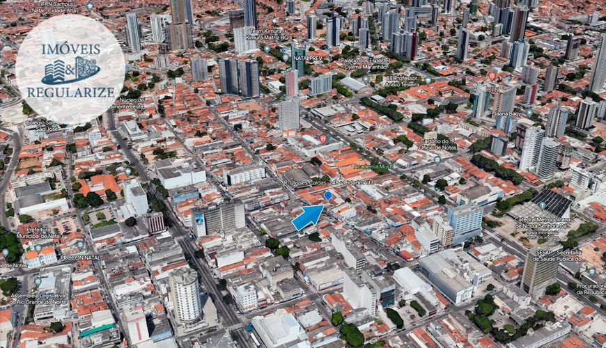Terreno com prédio comercial à venda na Cidade Alta, Natal/RN
