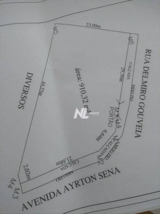 Terreno à venda, 910 m² na Av Ayrton Sena