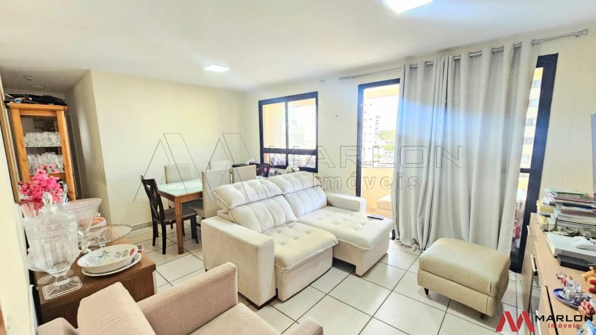 Apartamento Corais de Capim Macio, 3 suítes, dependência de empregada, lado da sombra, 99m².