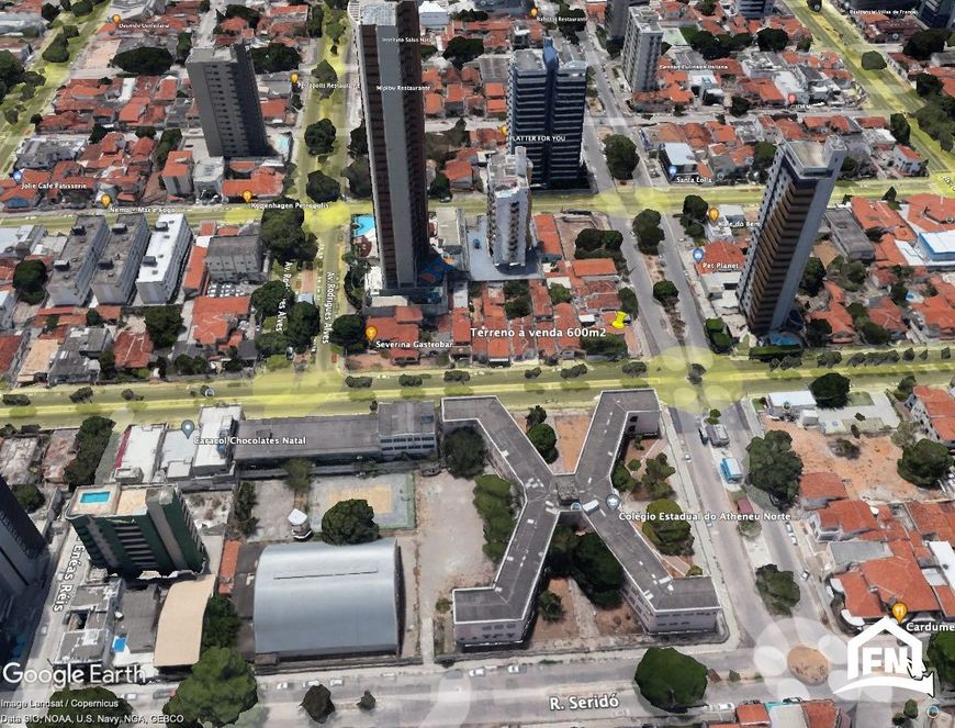 Terreno comercial esquina 600m2 Tirol Natal RN