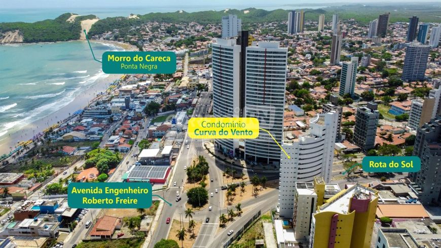 Júnior Creci 4745 - 84 99922.4172 - Cobertura Duplex - Curva do Vento - Locação - Apto c/ 2 quartos