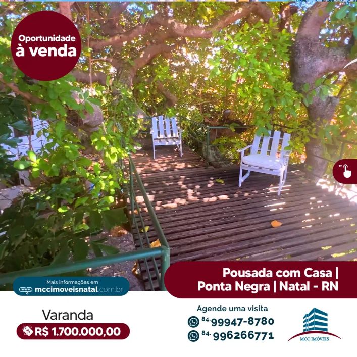 Pousada com 12 dormitórios em Ponta Negra, Natal