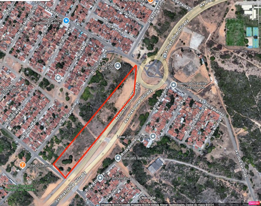 Vende-se Terreno 1.205 m² bairro Cidade Satélite em Av. Omar O'Grady em Natal/RN