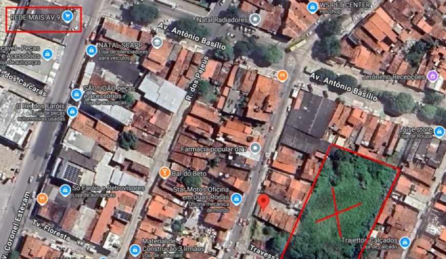 Terreno com 1524 m2 próx. a Av. 9 e Bernardo Vieira - Natal/RN