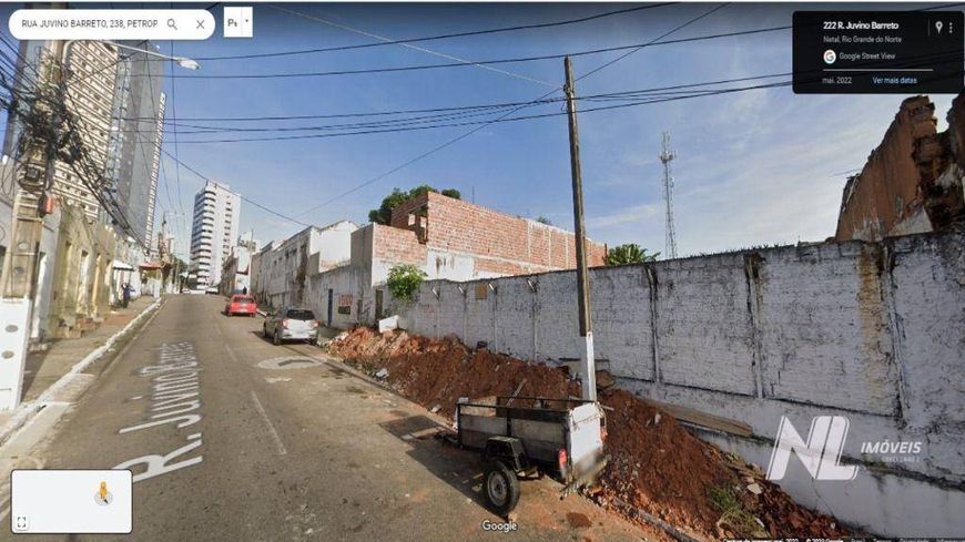 Terreno com 440m² - Rua Juvino Barreto Petropolis, Natal/RN