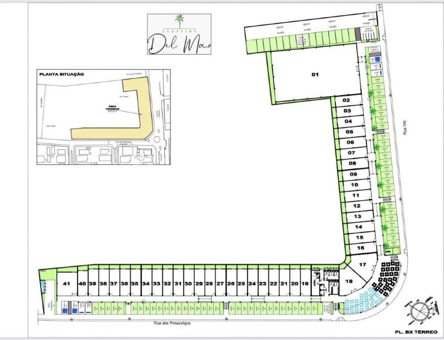 Loja para alugar no shopping Del Mar, loja com 80m².