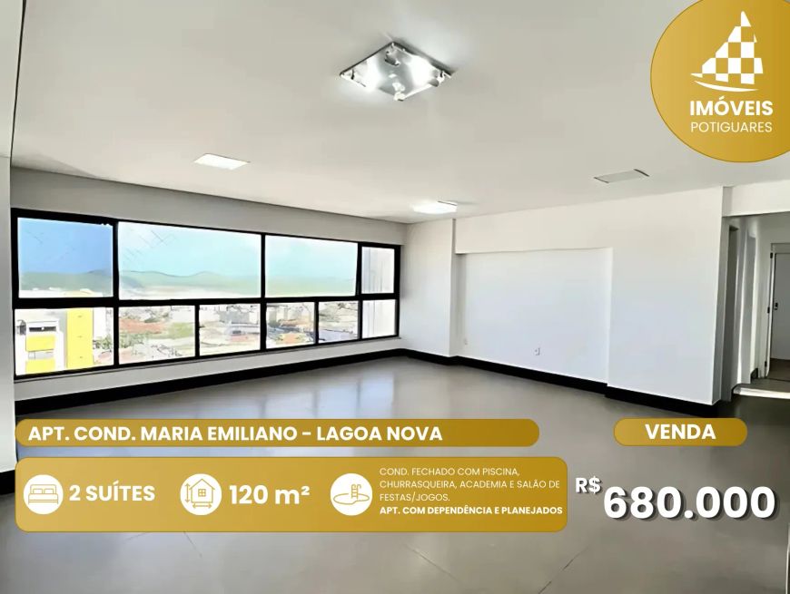 Apto de 120m² em Lagoa Nova