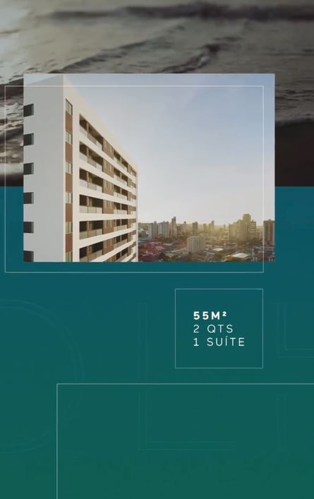 Apartamento para venda tem 55 m3 - 2 quartos - Ed Olhar das Dunas - MOURA DUBEUX