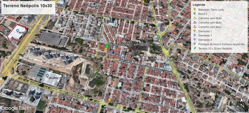 Lote/Terreno para venda com 300 m² em Neópolis - Natal - RN