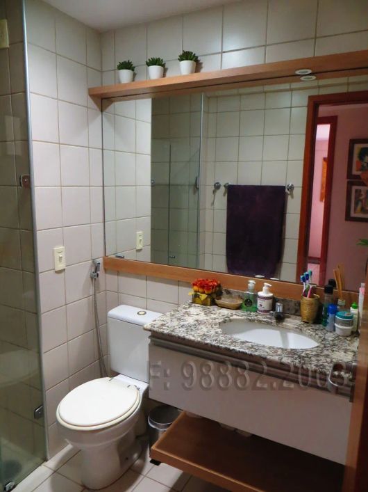 Apartamento 85m, 3/4, semi mobiliado, andar alto, Capim Macio