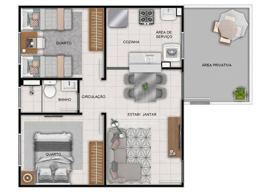 Apartamento com 2 dormitórios à venda, 41 m² por R$ 219.990,00 - Pajuçara - Natal/RN