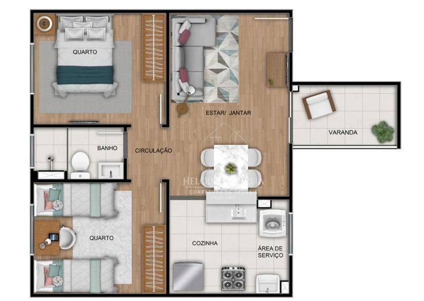 Apartamento com 2 dormitórios à venda, 41 m² por R$ 219.990,00 - Pajuçara - Natal/RN