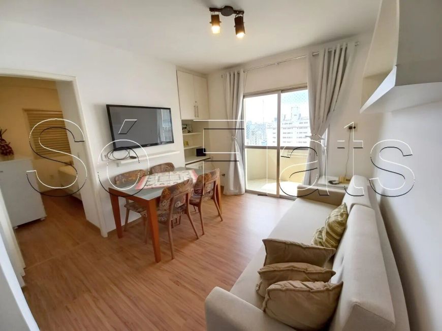 Flat próx da Av. Paulista, Brig. Luís Antônio e principais vias de acesso, disponível para locação.