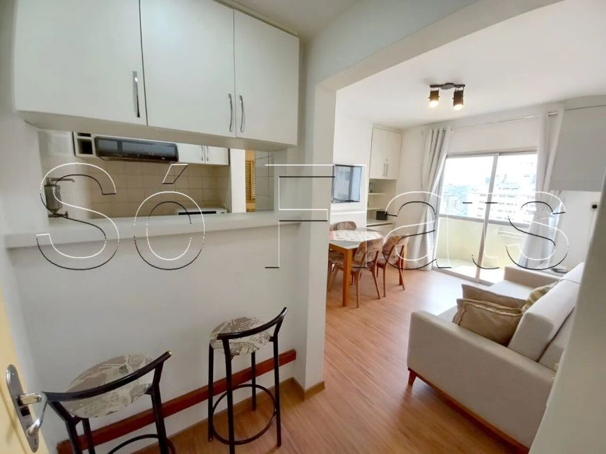 Flat próx da Av. Paulista, Brig. Luís Antônio e principais vias de acesso, disponível para locação.