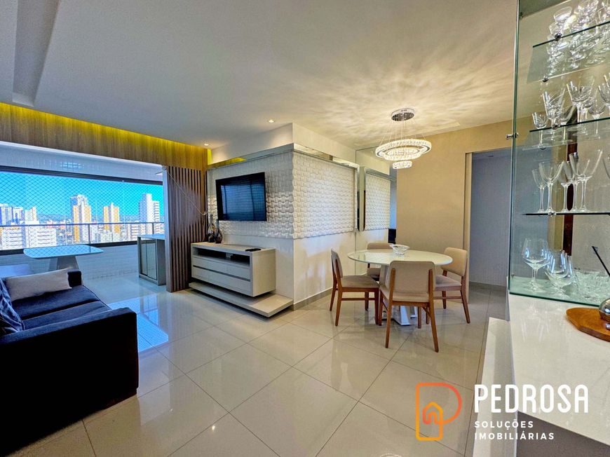 Apartamento com 98 m2 - 3 suítes - Mobiliado - Spazzio Verdi - Lagoa Nova - 2 vagas - Financiavel