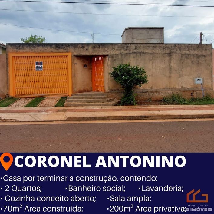 Térrea para venda possui 70 metros quadrados com 2 quartos em Residencial Gabura - Campo Grande - MS